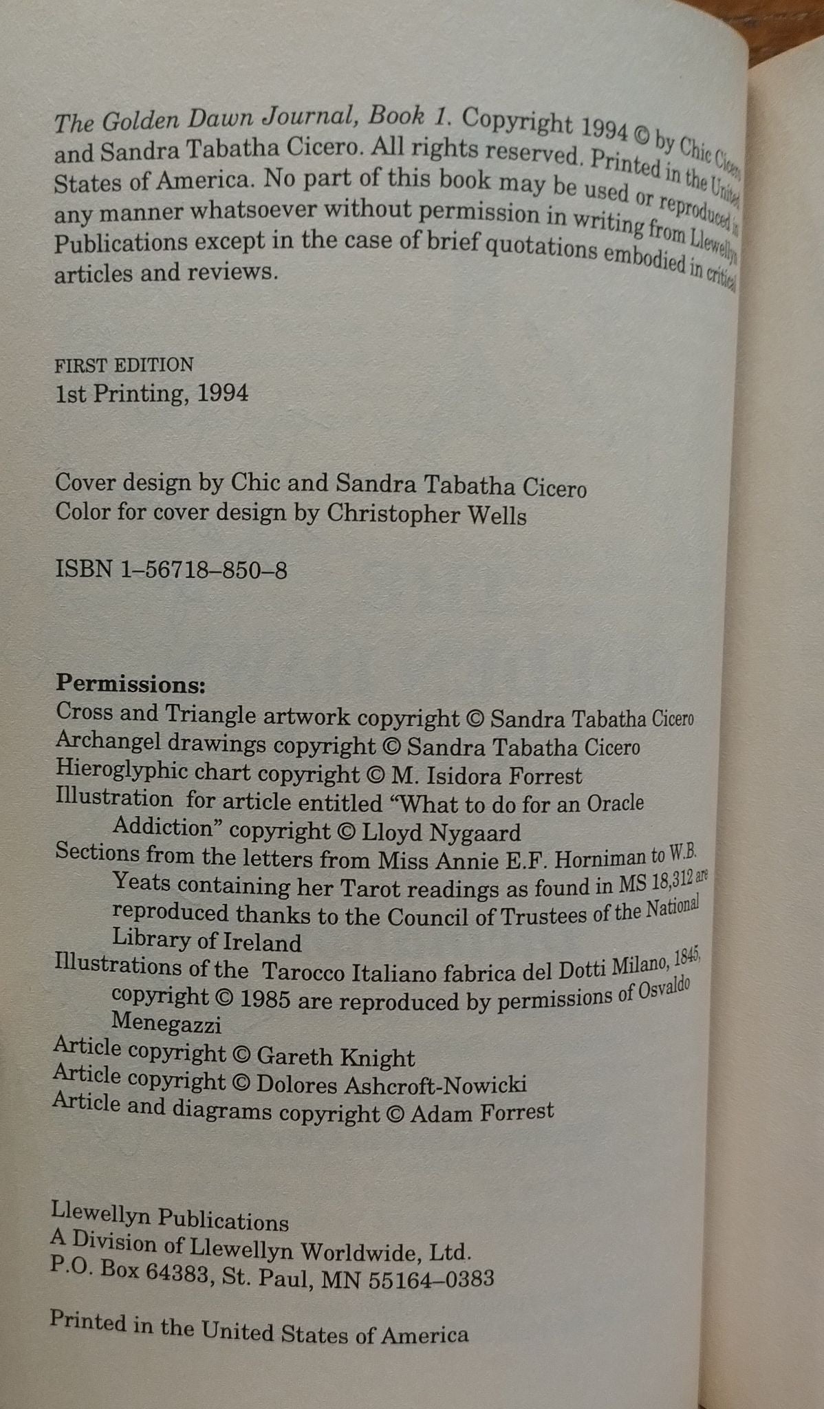 The Golden Dawn Journal Book 1: Divination