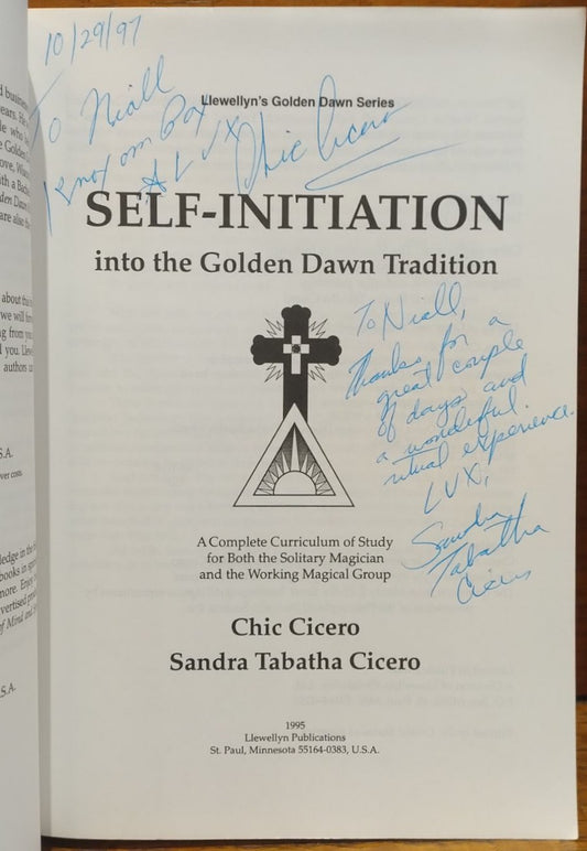 Self-Initiation into the Golden Dawn Tradition