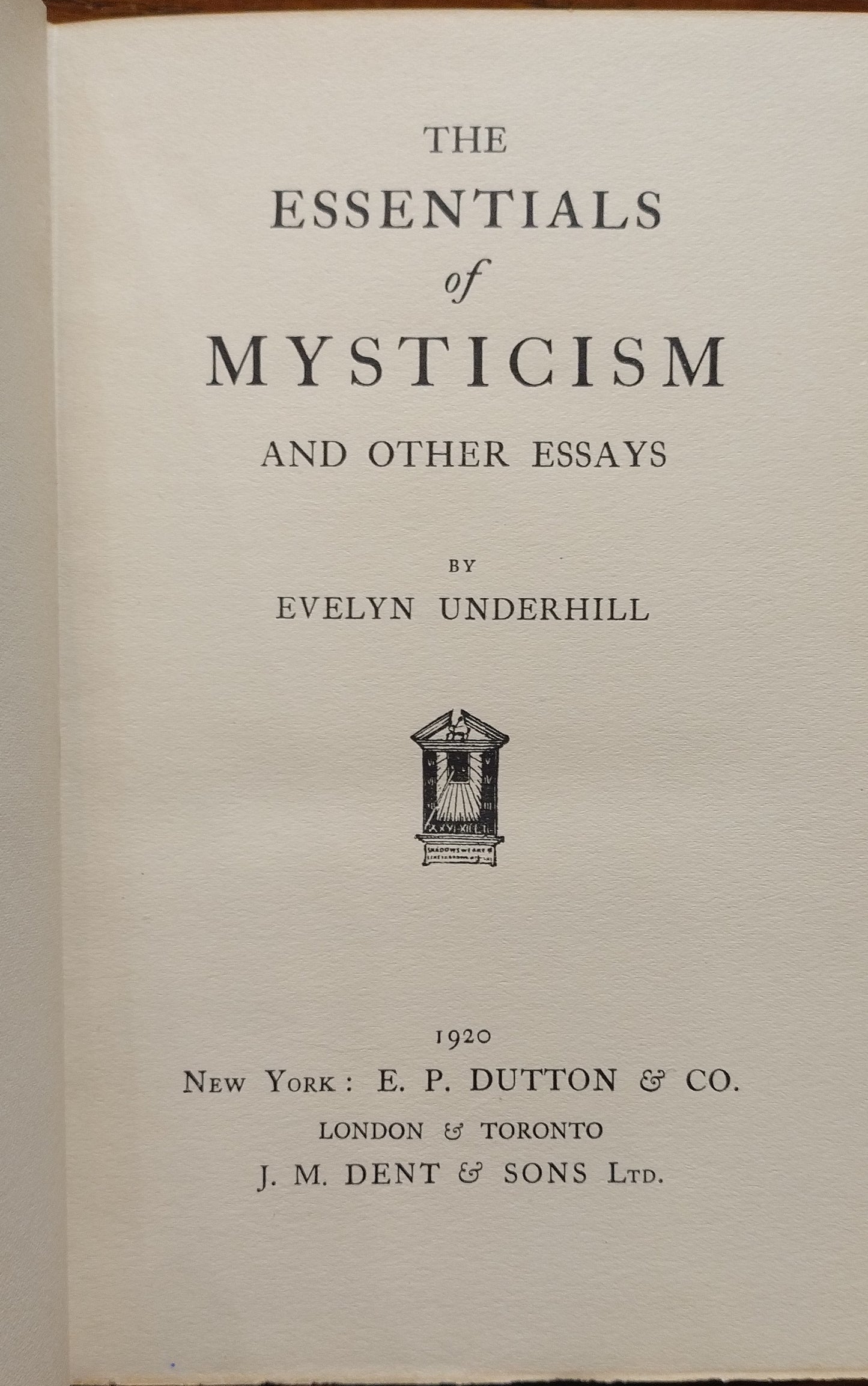 The Essentials of Mysticism
