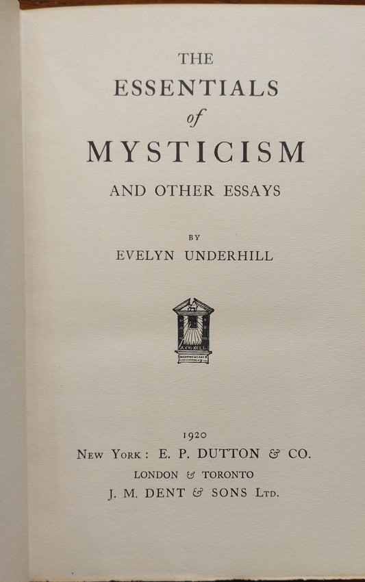 The Essentials of Mysticism