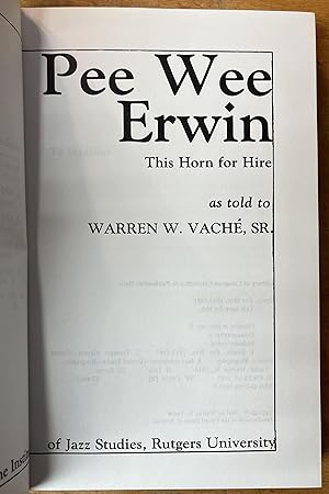 Pee Wee Erwin: This Horn for Hire