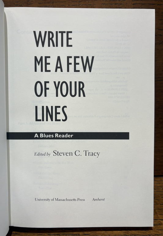 Write Me a Few of Your Lines