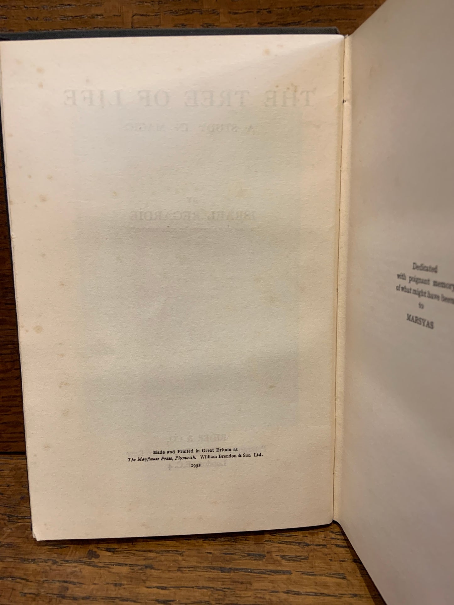 The Tree of Life: A Study in Magic