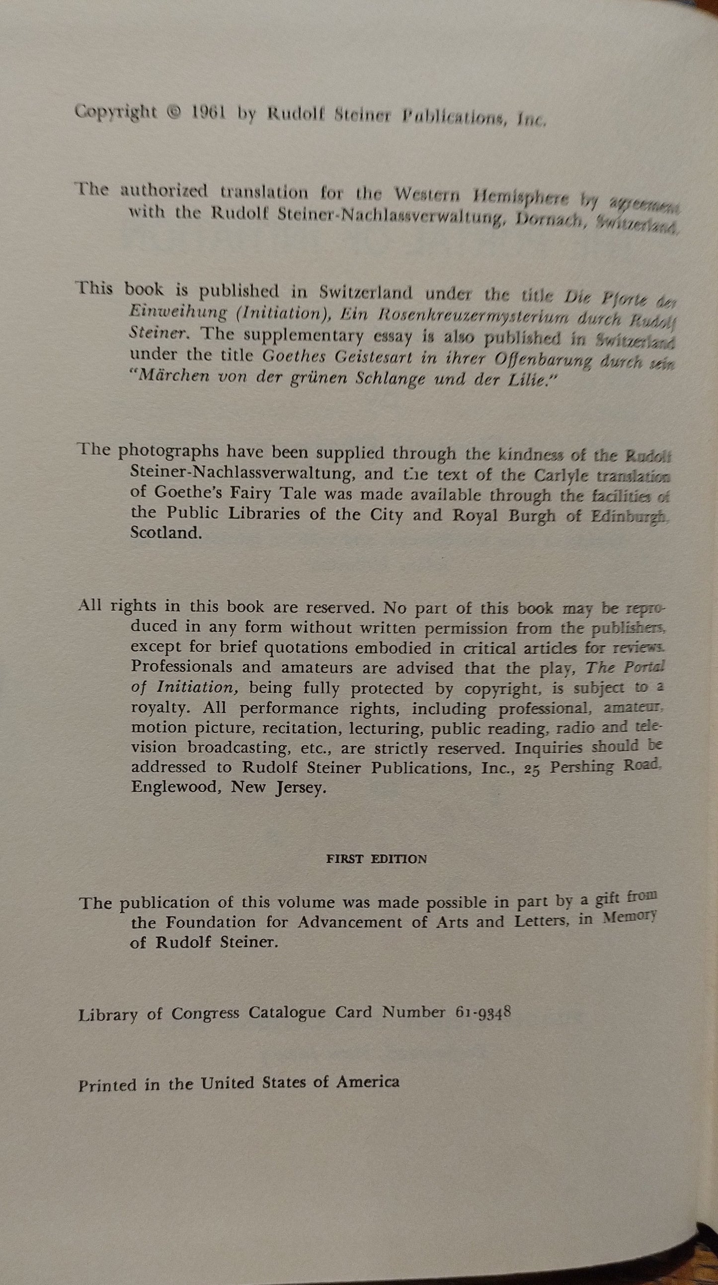 The Portal of Initiation