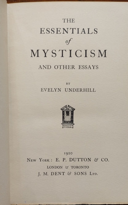 The Essentials of Mysticism