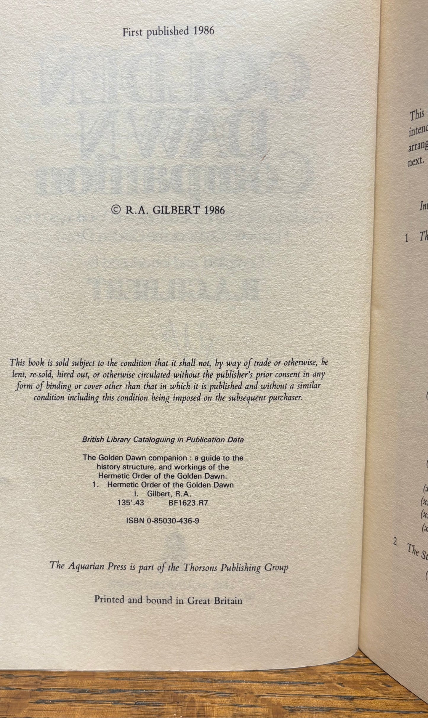 The Golden Dawn Companion: A Guide to the History, Structure, and Workings of the Hermetic Order of the Golden Dawn