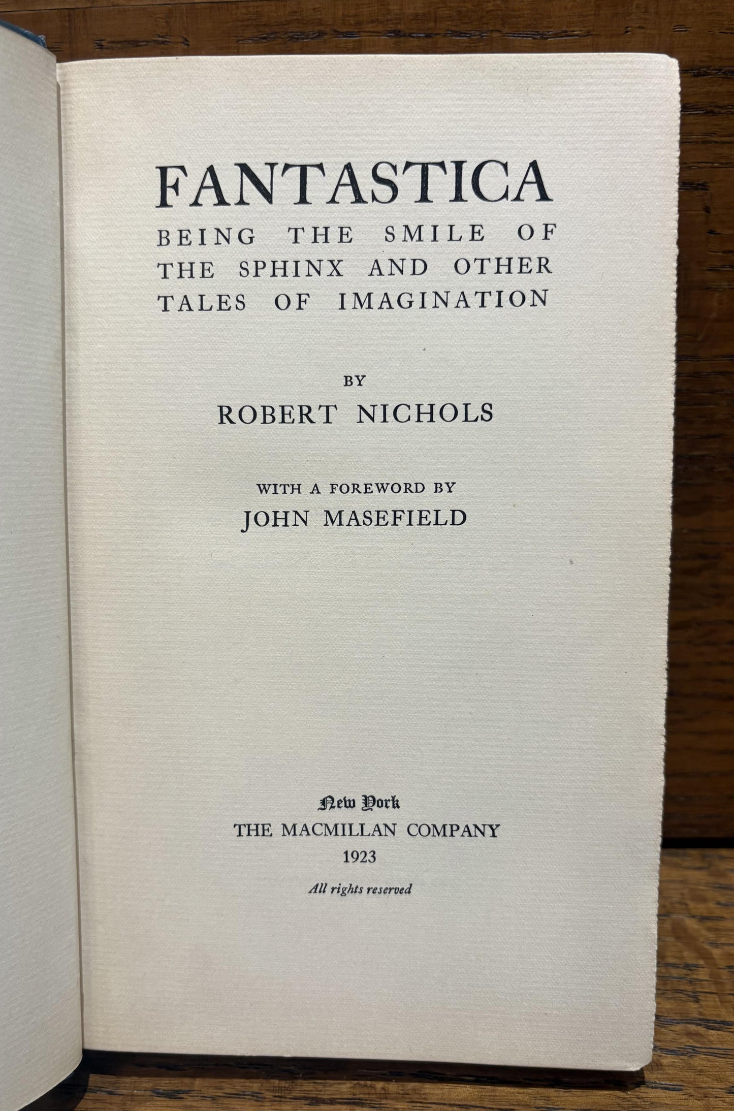 Fantastica: Being the Smile of the Sphinx and Other Tales of Imagination